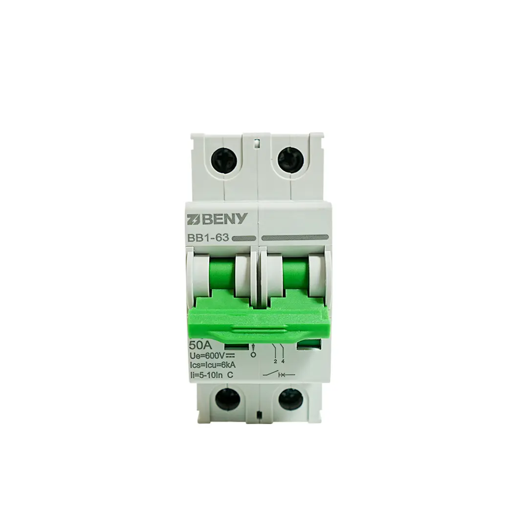 ZJ Beny 50A 2P DC Circuit Breaker 600V
