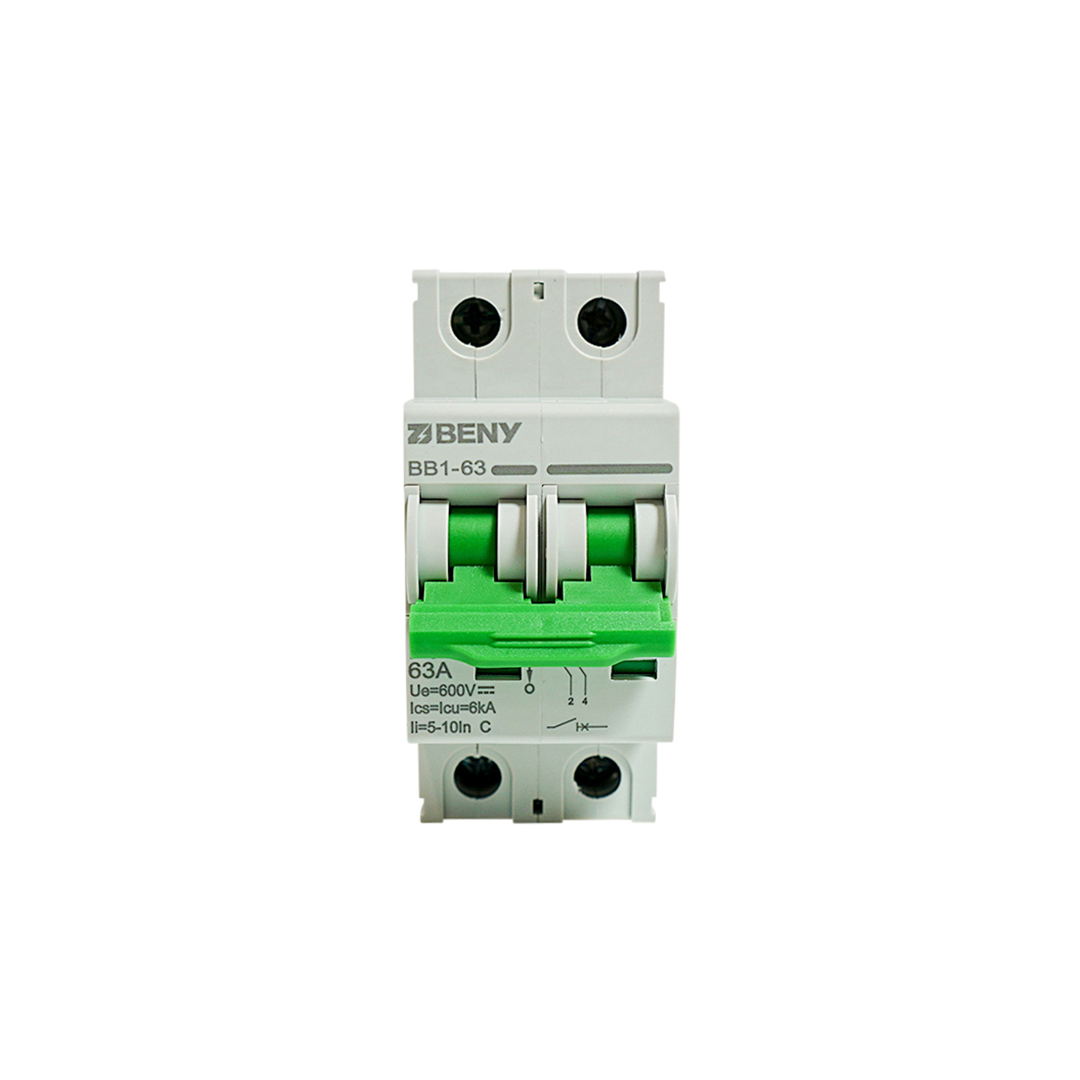 ZJ Beny 63A 2P DC Circuit Breaker 600V