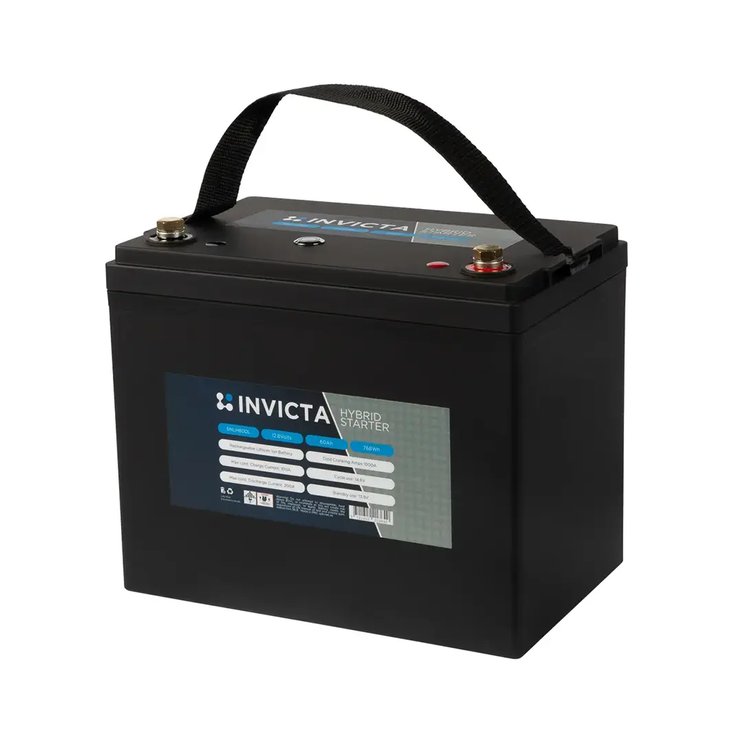 Invicta 12V 60Ah Hybrid Lithium Starter Battery