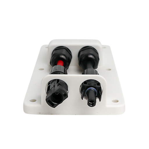 Alvolta Pre-Wired Dual Entry Junction Box White With Solar Connectors