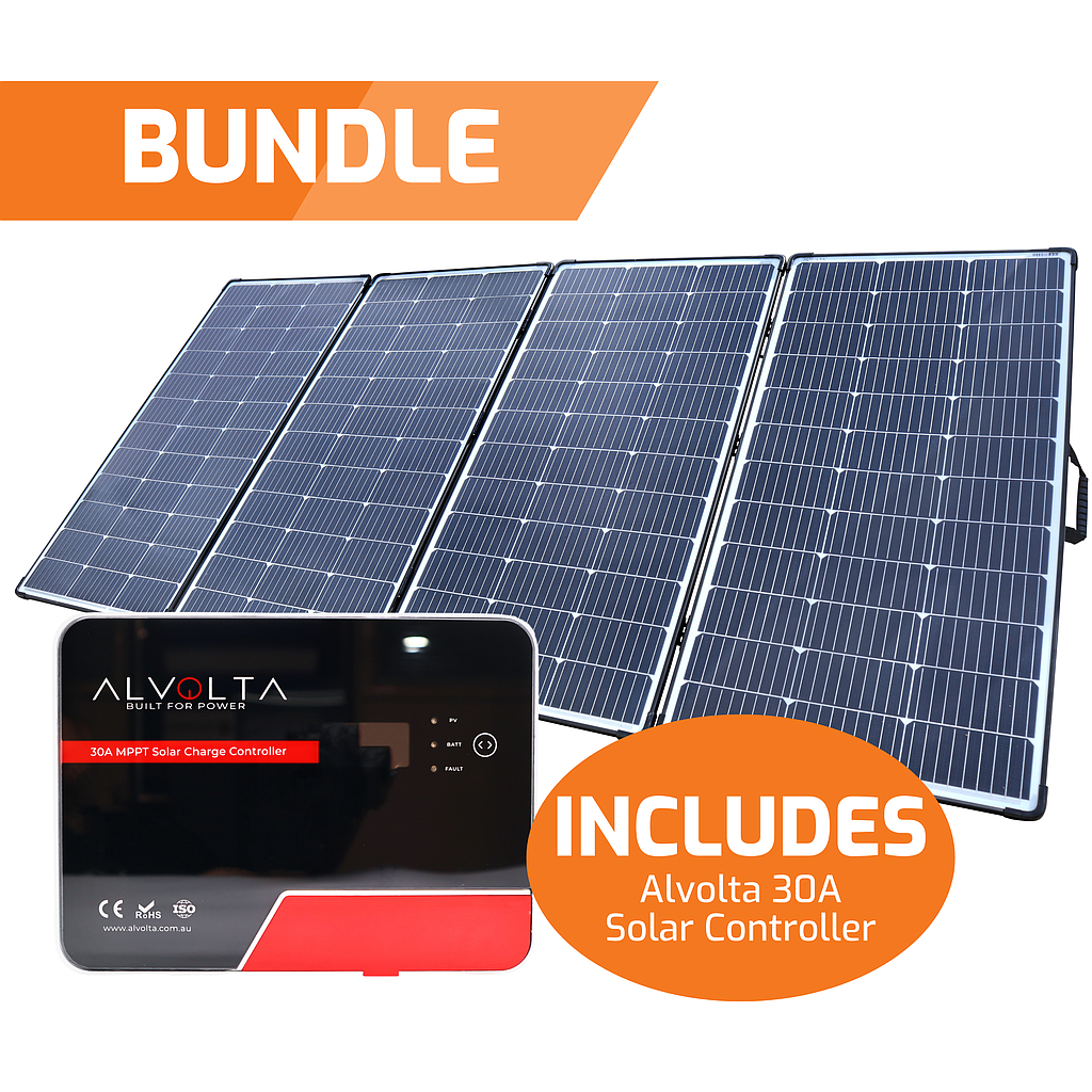 [ALV-440AMPPT] Alvolta Ultra 440W Slim Portable Solarcase With 30A MPPT