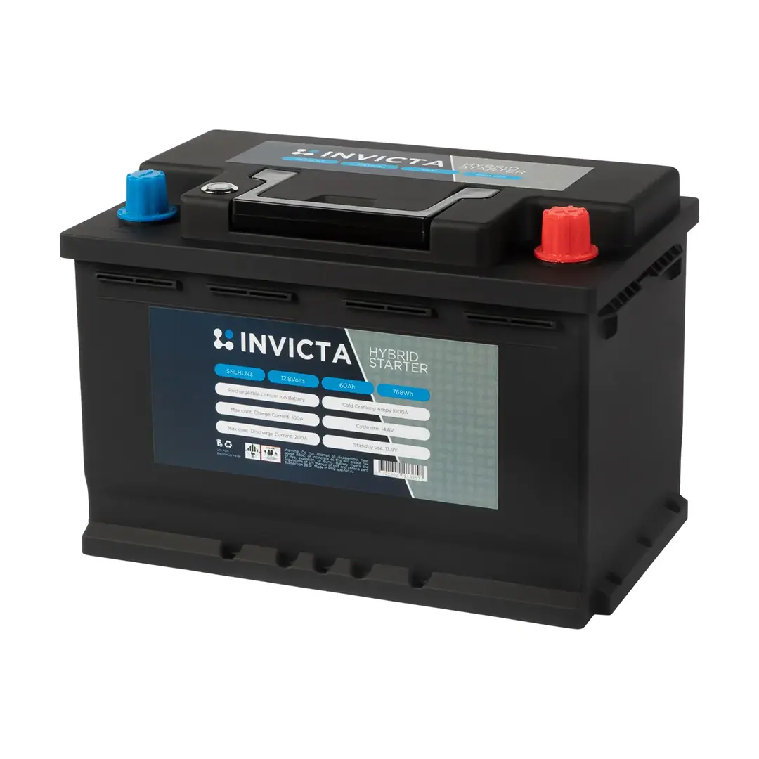 Invicta 12V 60Ah Hybrid Lithium Starter Battery