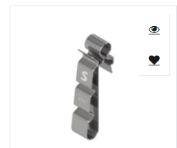 [129065-100] Schletter Rail Cable Clip Stainless Steel