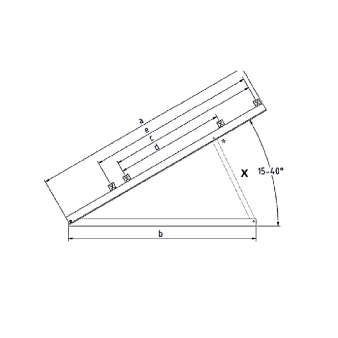 Schletter Tripod - up to 1.8 meter length modules