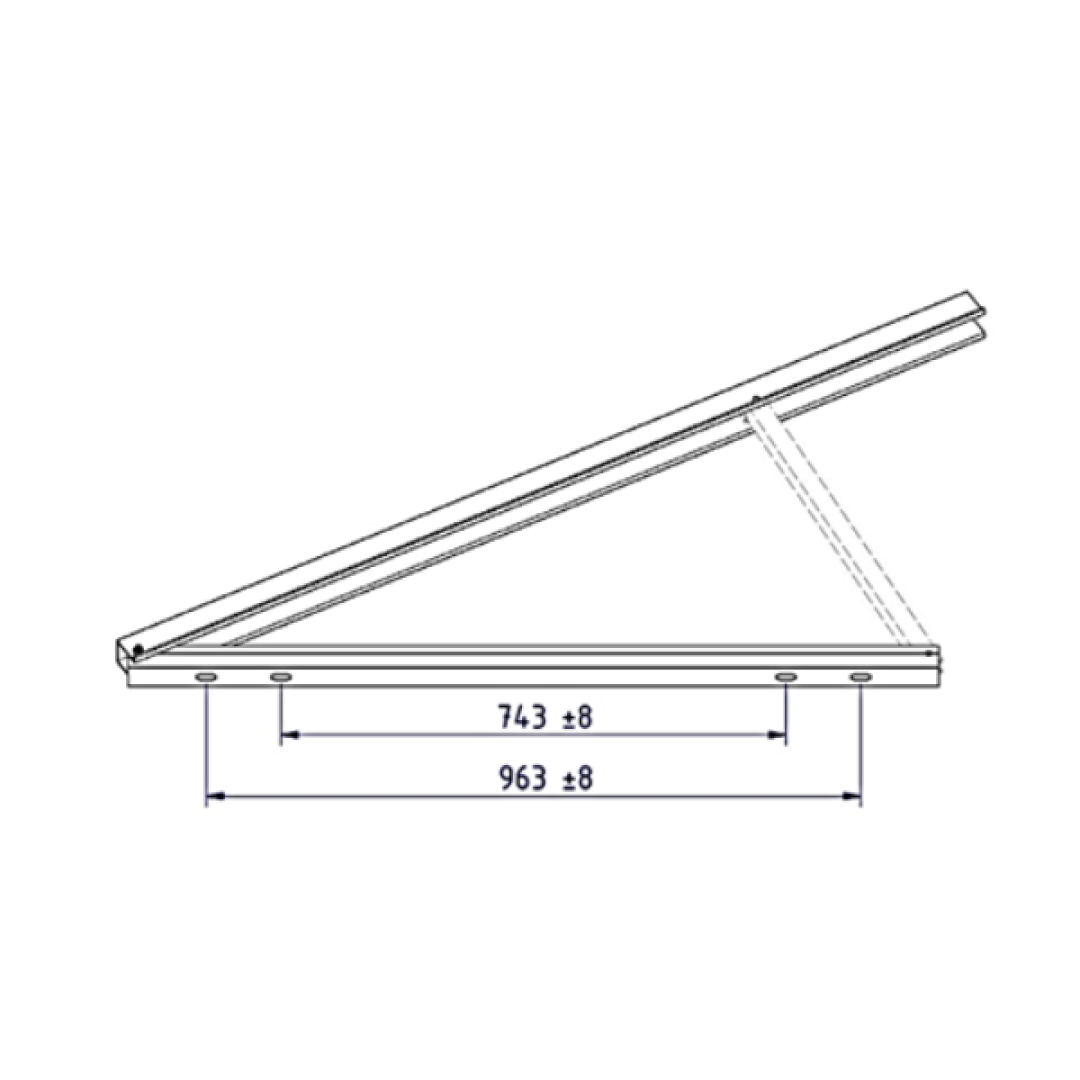 Schletter Tripod - up to 2.4 meter length modules