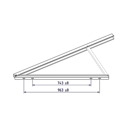 [151001-220] Schletter Tripod - up to 2.4 meter length modules