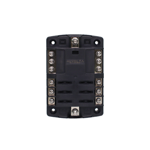 [AFB6W] Alvolta 6 Circuit Fuse Box with Negative Bus & Cover
