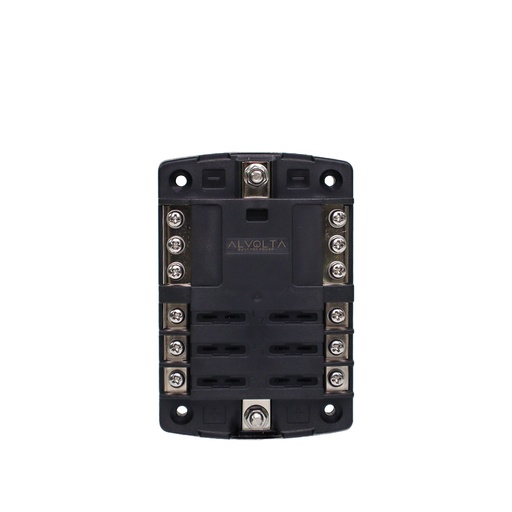 Alvolta 6 Circuit Fuse Box with Negative Bus & Cover