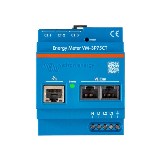 [REL200300100] Victron Energy Meter VM-3P75CT - 3 Phase - Over 65A
