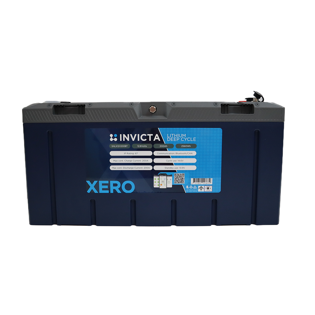 [SNLX12V200BT] Invicta Xero 12V 200Ah LiFePO4 Battery (Bluetooth)