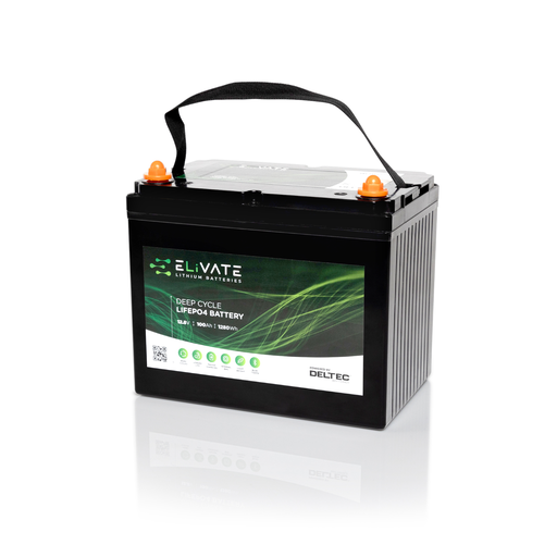 [DEL-LFP12V100BT] ELiVATE 12V 100Ah Lithium Battery (Bluetooth)