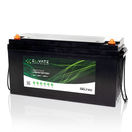 [DEL-LFP12V200BT] ELiVATE 12V 200Ah Lithium Battery (Bluetooth)