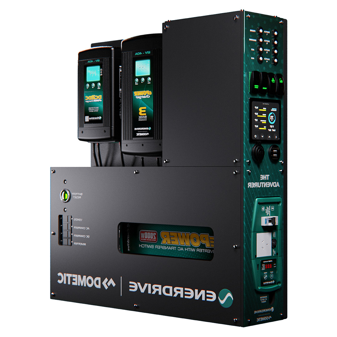 Enerdrive Adventurer System RIGHT 40AC, 40DC, 2000X inc. Simarine SCQ50
