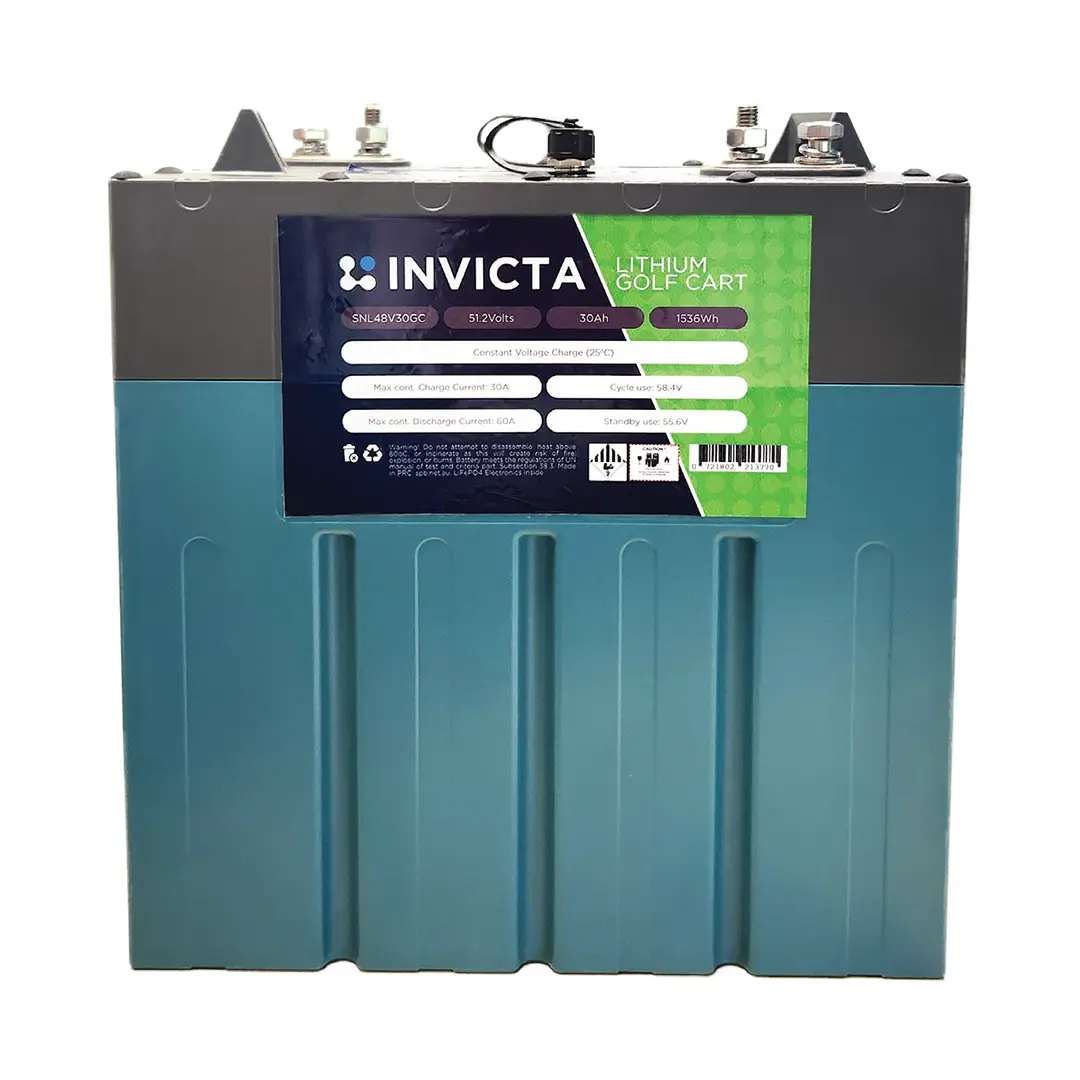 Invicta 48V 30Ah Lithium GC2 Golf Cart Battery