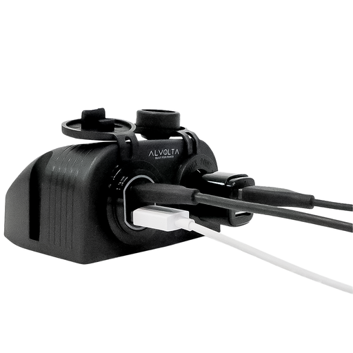 [ALV-BPCASS] Alvolta Duo Power/USB A+C Surface Mount Socket Black