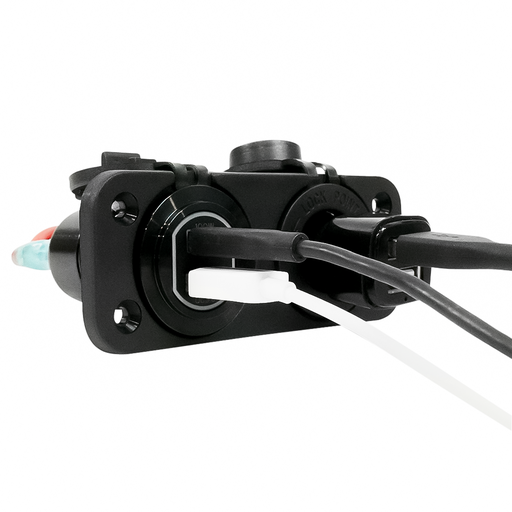 [ALV-BPCAFS] Alvolta Duo Power/USB A+C Flush Mount Socket Black