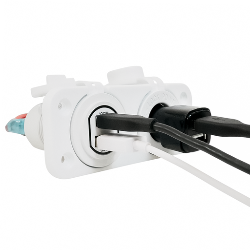 [ALV-WPCAFS] Alvolta Duo Power/USB A+C Flush Mount Socket White