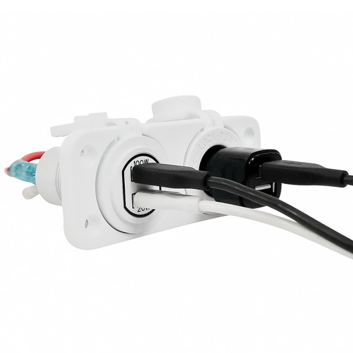 [ALV-WPCCFS] Alvolta Duo Power/USB C+C Flush Mount Socket White