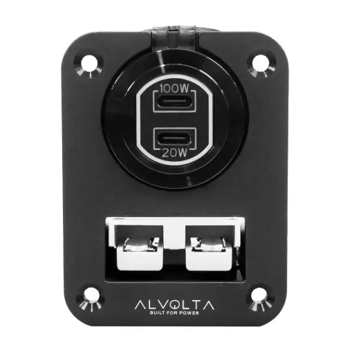 [ALV-SB50CCFS] Alvolta Duo Anderson/USB C+C Flush Mount Panel