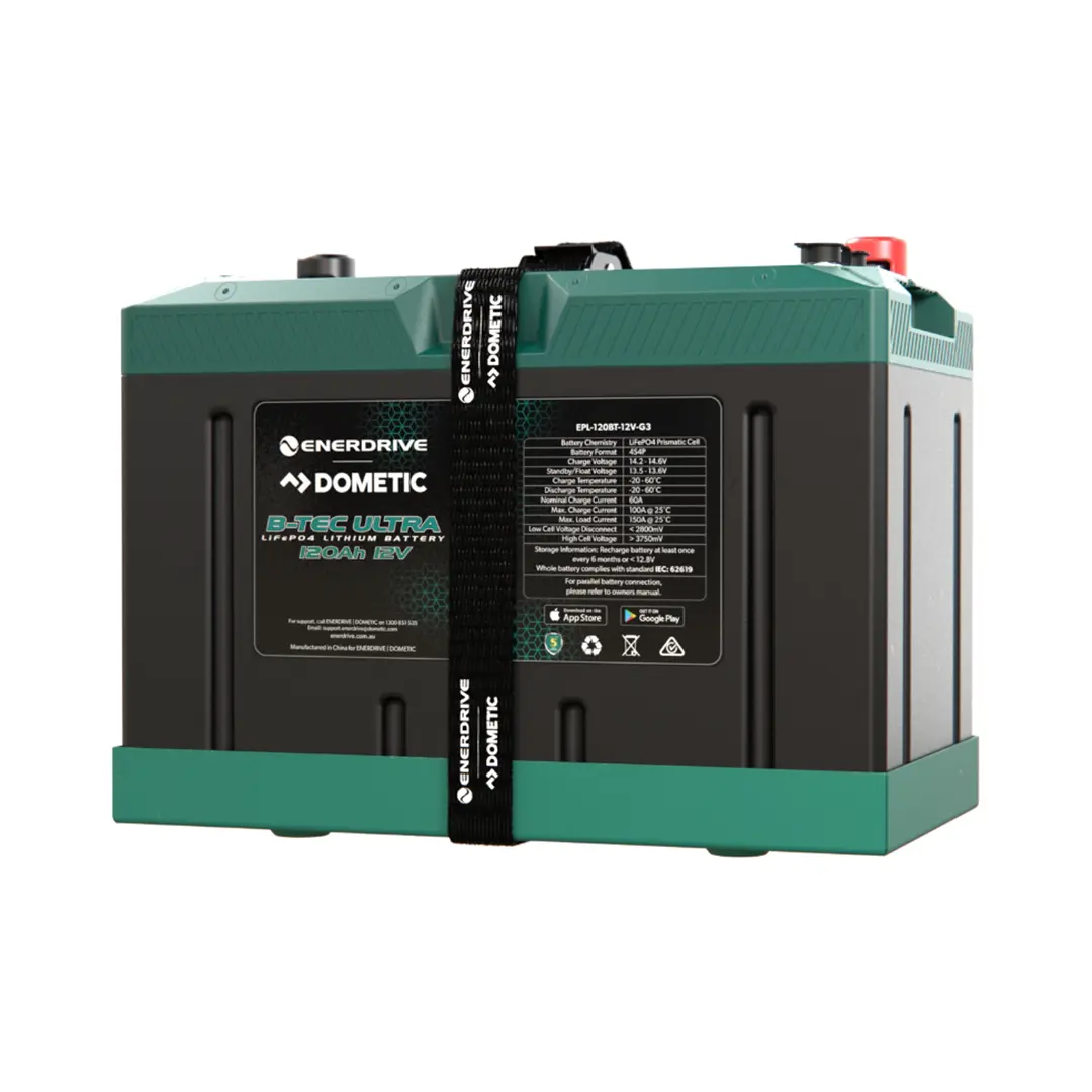 Enerdrive B-TEC Ultra 12V 120Ah LiFePO4 Battery (Gen3)