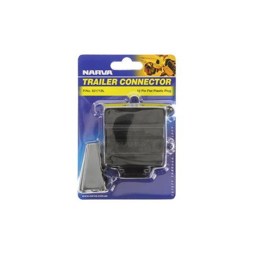[82171BL] Narva 12 Pin Flat Trailer Plug