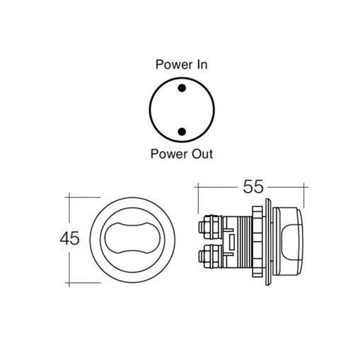 Narva On/Off Rotary Battery Master Switch
