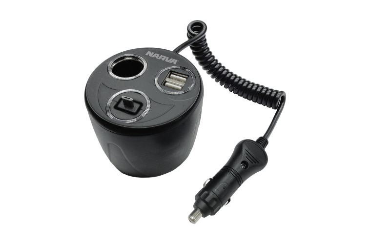 ADAPTOR CUP CIG TO USB,TWIN USB
