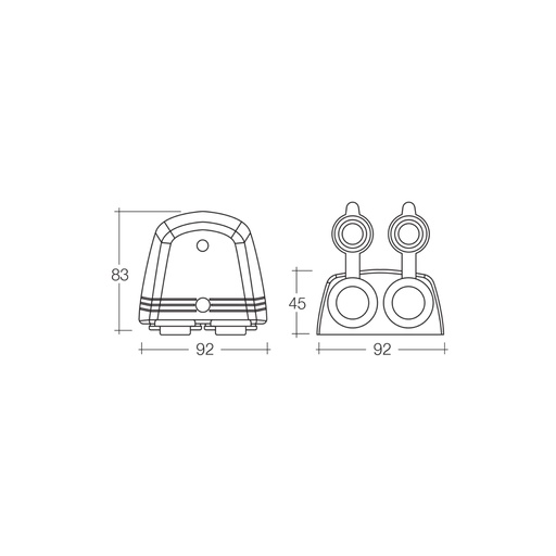 [81162BL] Narva Merit/Merit Surface Mount