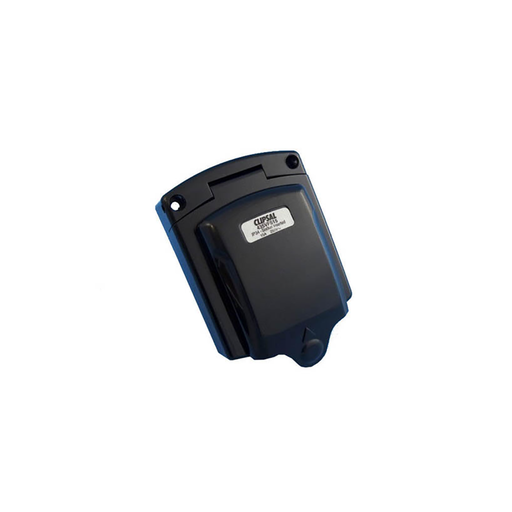[CLI435VFS15BK] Clipsal 240V 15A Flush Inlet Socket Black
