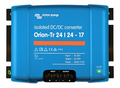 [ORI242441110] Victron Orion-Tr 24/24-17A (400W) Isolated DC-DC Converter