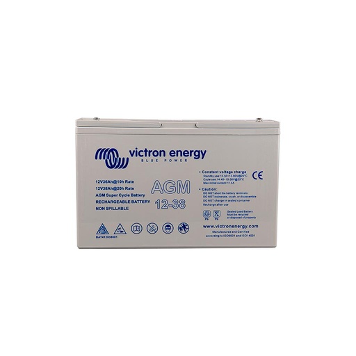 [BAT412350084] Victron 12V 38Ah Deep Cycle AGM Battery