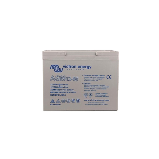 [BAT412060082] Victron 12V 60Ah Super Cycle AGM Battery