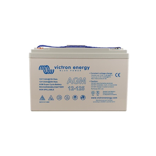 [BAT412112081] Victron 12V 125Ah Super Cycle AGM Battery