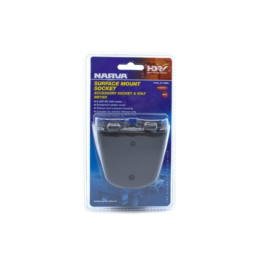 [81169BL] Narva Cig/Volt Meter Surface Mount