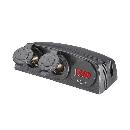 [81190BL] Narva Cig/Cig/Volt Meter Surface Mount