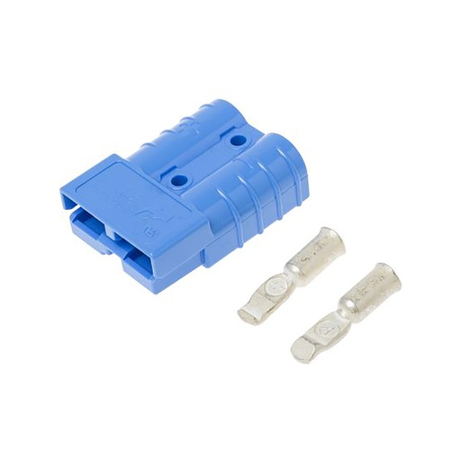 [1ANDERSONBLU] Anderson Power Products 50A Genuine Blue Anderson Plug