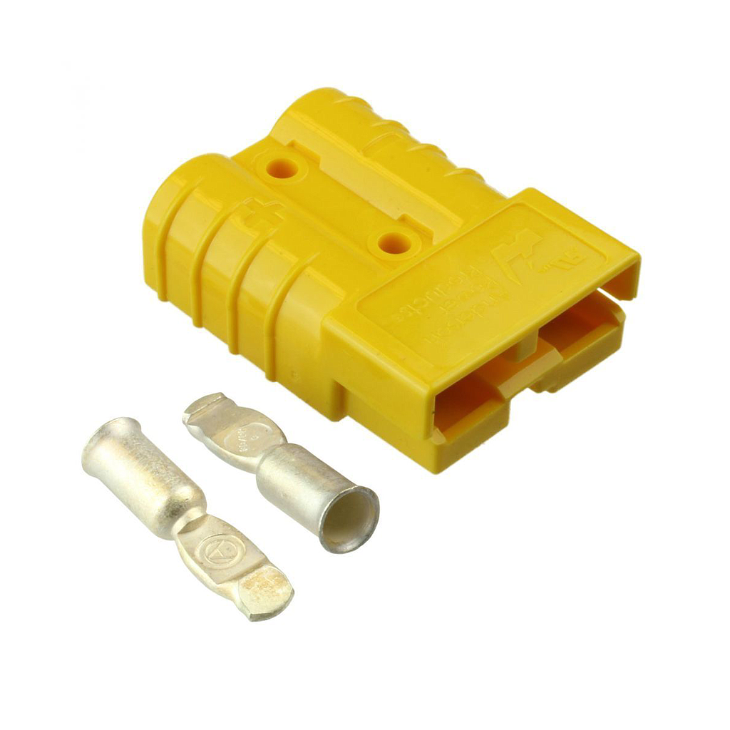 [1ANDERSONYEL] Anderson Power Products 50A Genuine Yellow Anderson Plug