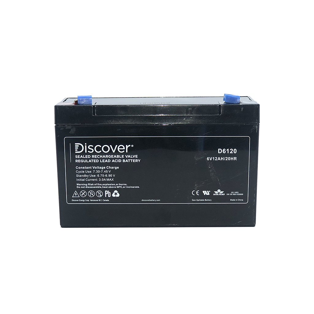[D6120] Discover 6V 12Ah AGM Battery