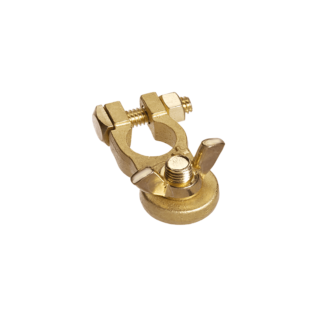 Projecta 10mm Heavy Duty Wingnut Brass Positive Terminal (Blister 1)