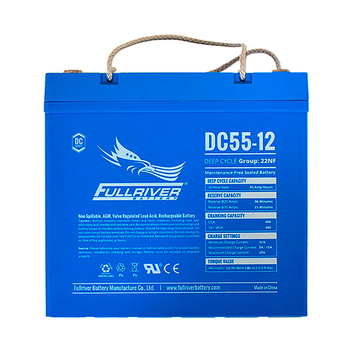 [DC55-12] Fullriver Dc 12V 55Ah Agm Battery