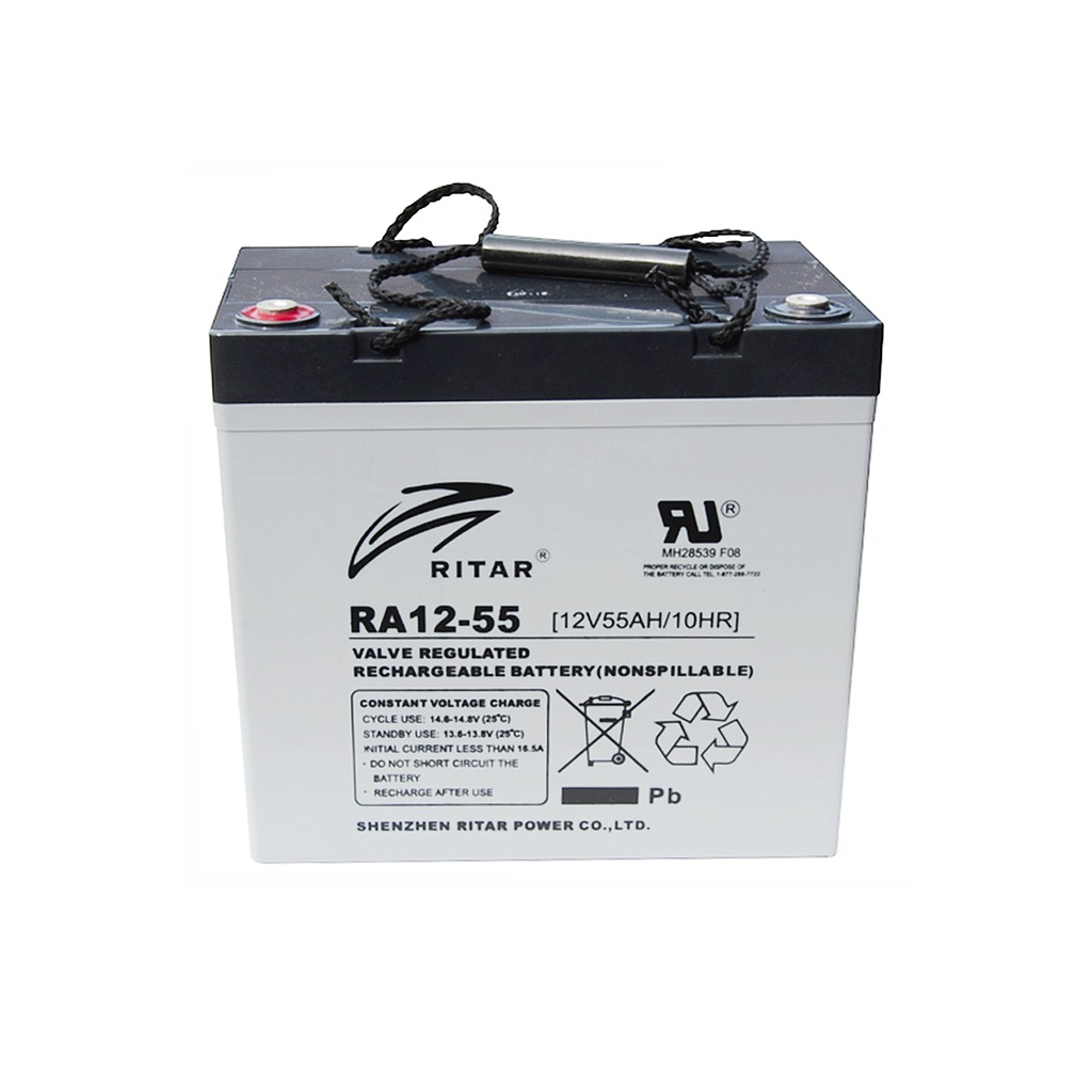 [RA12-55D] Ritar Deep Cycle 12V 55Ah Agm Battery