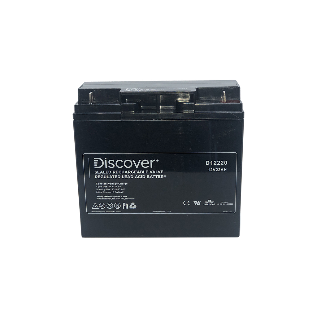 [D12220] Discover Agm 12V 22Ah Battery
