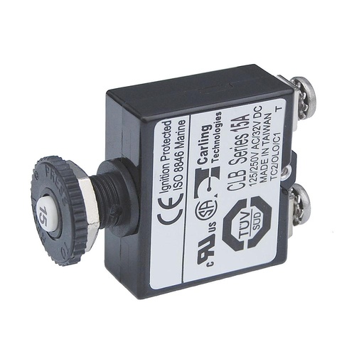 [BS-2133B] Circuit Breaker 15A Push Button St