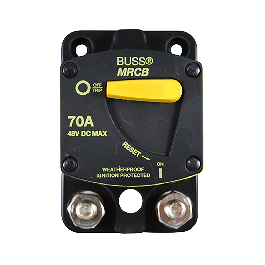 [CB187F70] Bussmann 70A Manual Reset Circuit Breaker