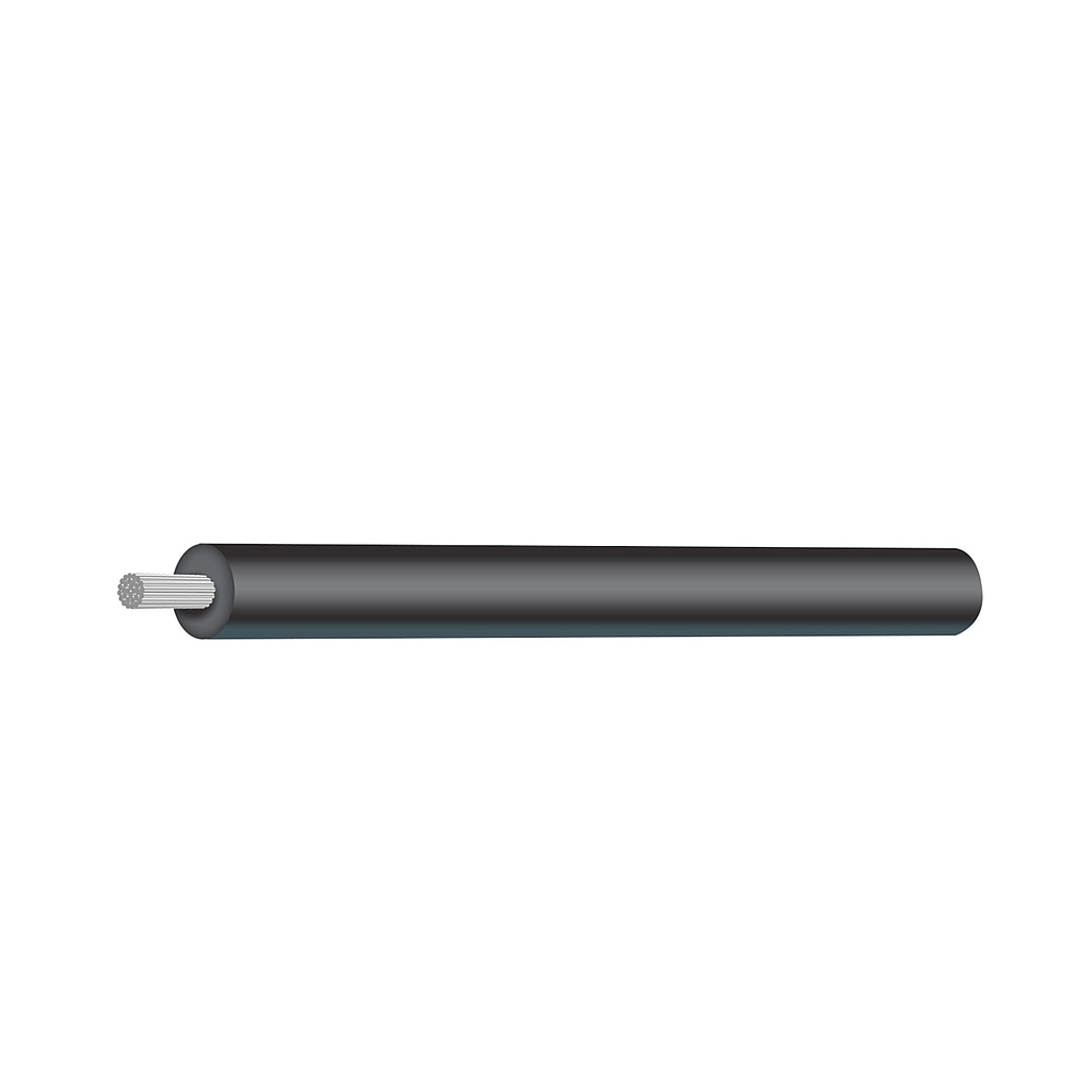 [C6B] 6mm Sq Tinned Black Single Cable