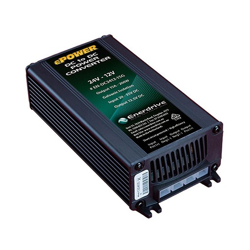 [EN-DC2412-15G] Enerdrive 24V-12V/15A Glv Iso DC-DC Converter