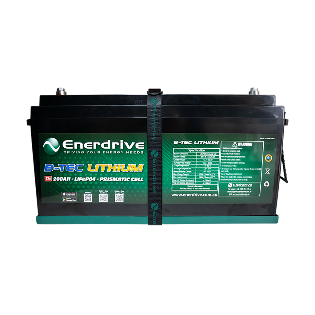 Enerdrive B-TEC 12V 200Ah LiFePO4 Battery
