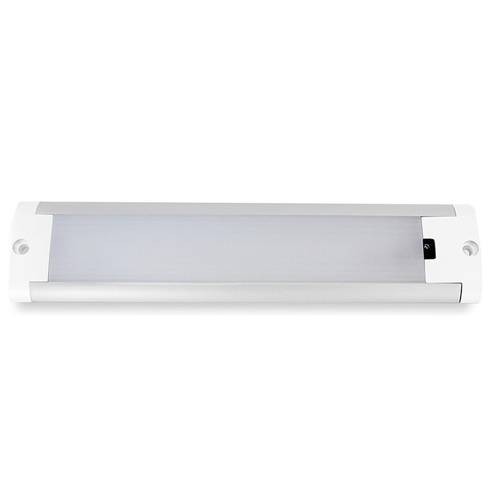 [0013812C] Dream Lighting 12V Cool White LED Sensor Bar Light 220mm Silver/White