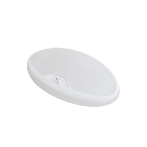 [0016043C] Dream Lighting 12V Cool White LED RV Interior Single Pancake Light With Switch