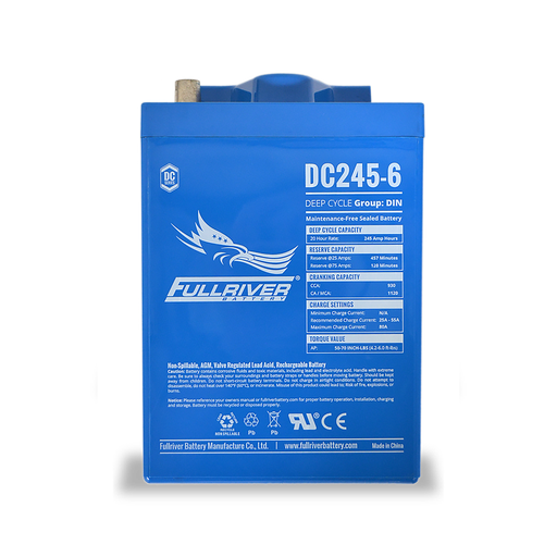 [DC245-6] Fullriver DC 6V 245Ah AGM Battery